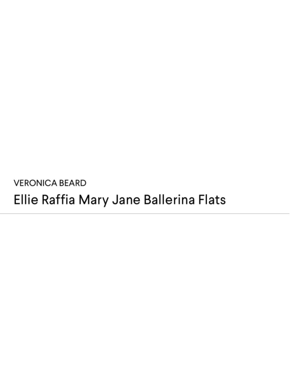 Veronica Beard Ellie Raffia Mary Jane Ballerina Flats 9.5 Beige - Picture 3 of 6
